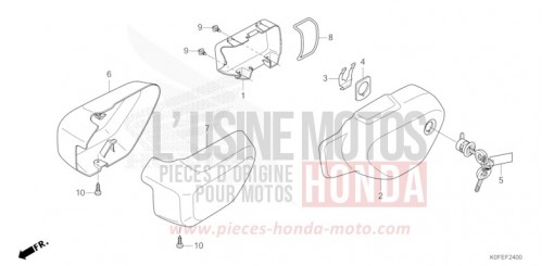 COUVERCLE EXTERNE LATERAL Z125MAS de 2025